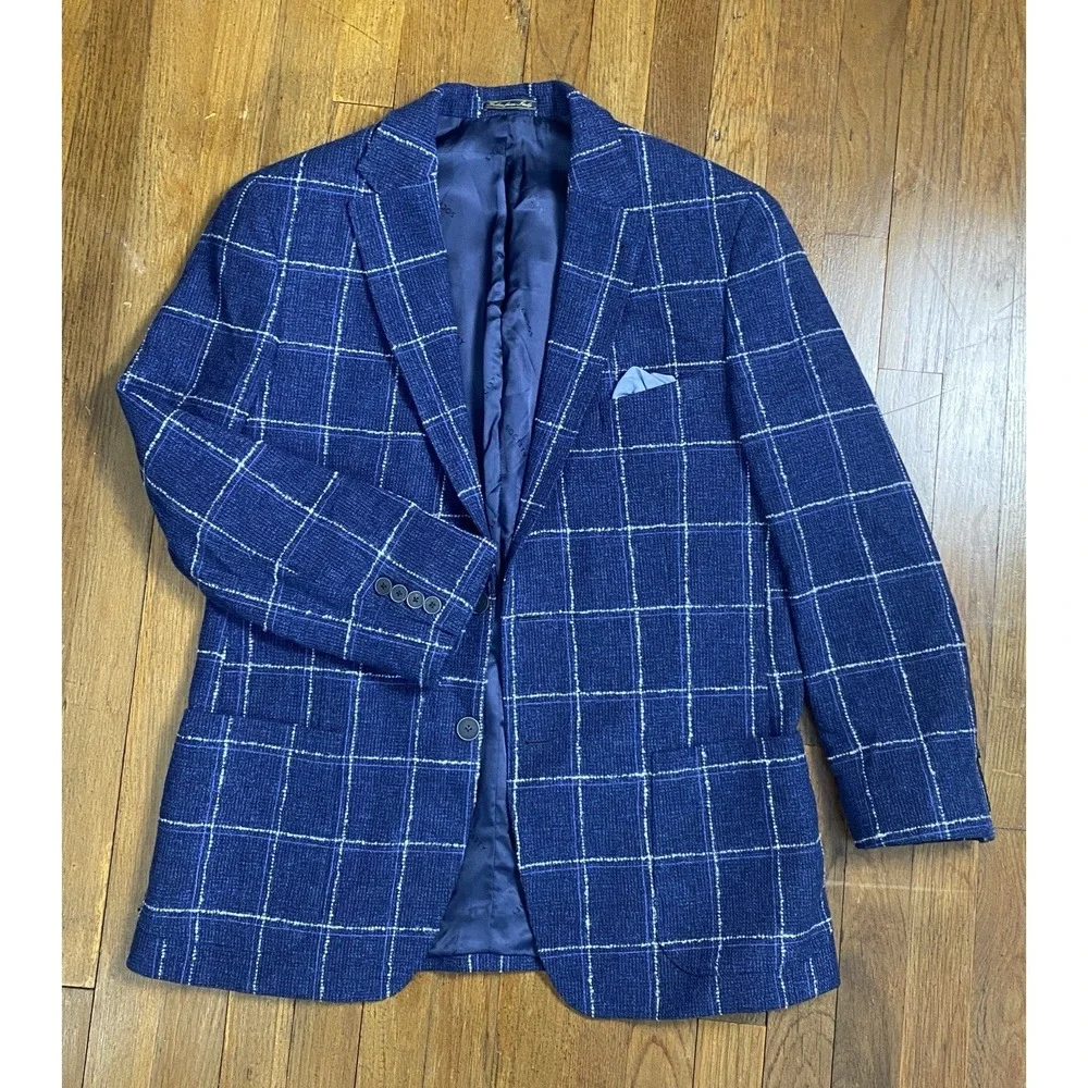 Vitale Barberis Canonico The Society Shop Men's Wool Blazer‎ Jacket Small Batch